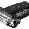 Adapter fra DVI til HDMI.