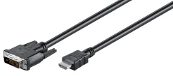 Adapterkabel DVI til HDMI - 1 m