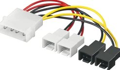 Adapterkabel til fans 4-pin Molex
