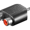Adapter 3,5 mm til 2x RCA