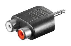 Adapter 3,5 mm til 2x RCA