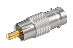 Adapter RCA-han til BNC-hun.