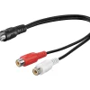 Adapter til subwoofer 2x hunstik