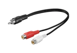 Adapter til subwoofer 2x hunstik