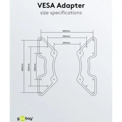 Adapter til VESA-montering.