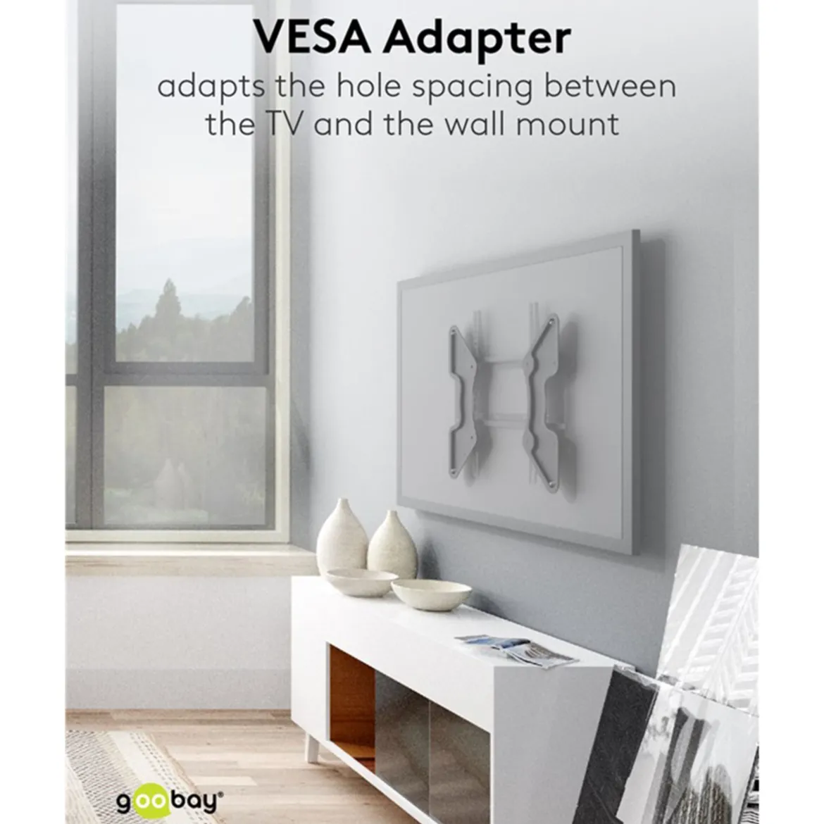 Adapter til VESA-montering.