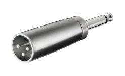Adapter XLR-han til 6,3 mm-han.