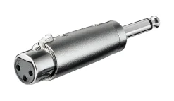 Adapter XLR-hun til 6,3 mm-han