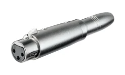 Adapter XLR-hun til 6,3 mm hun.