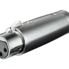 Adapter XLR-hun til RCA-hun.