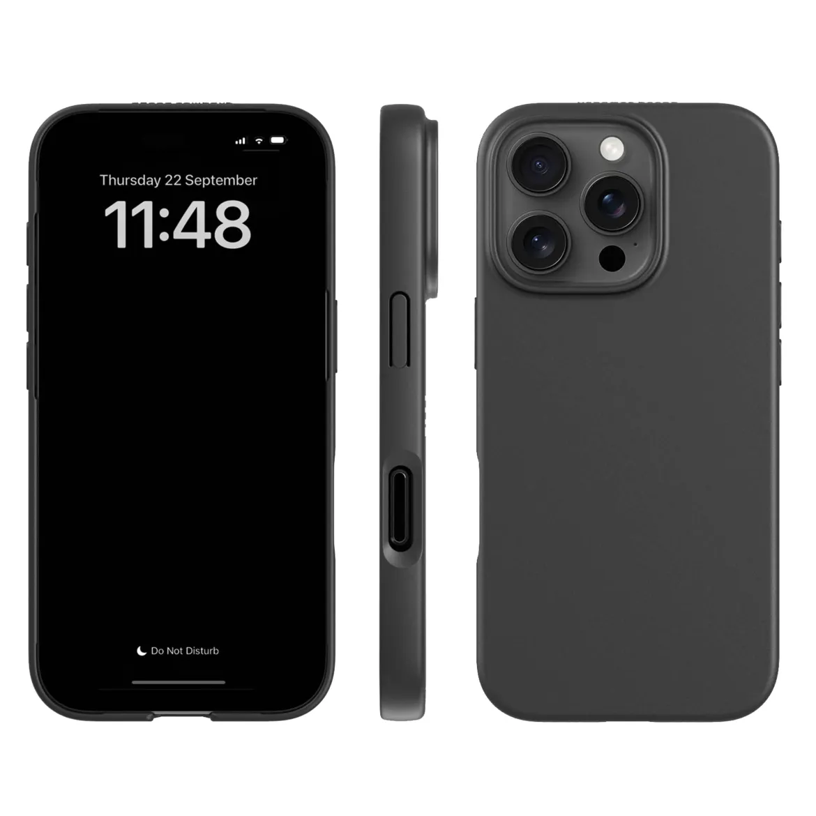 agood company Plante-baseret mobilcover iPhone 16 Pro Sort