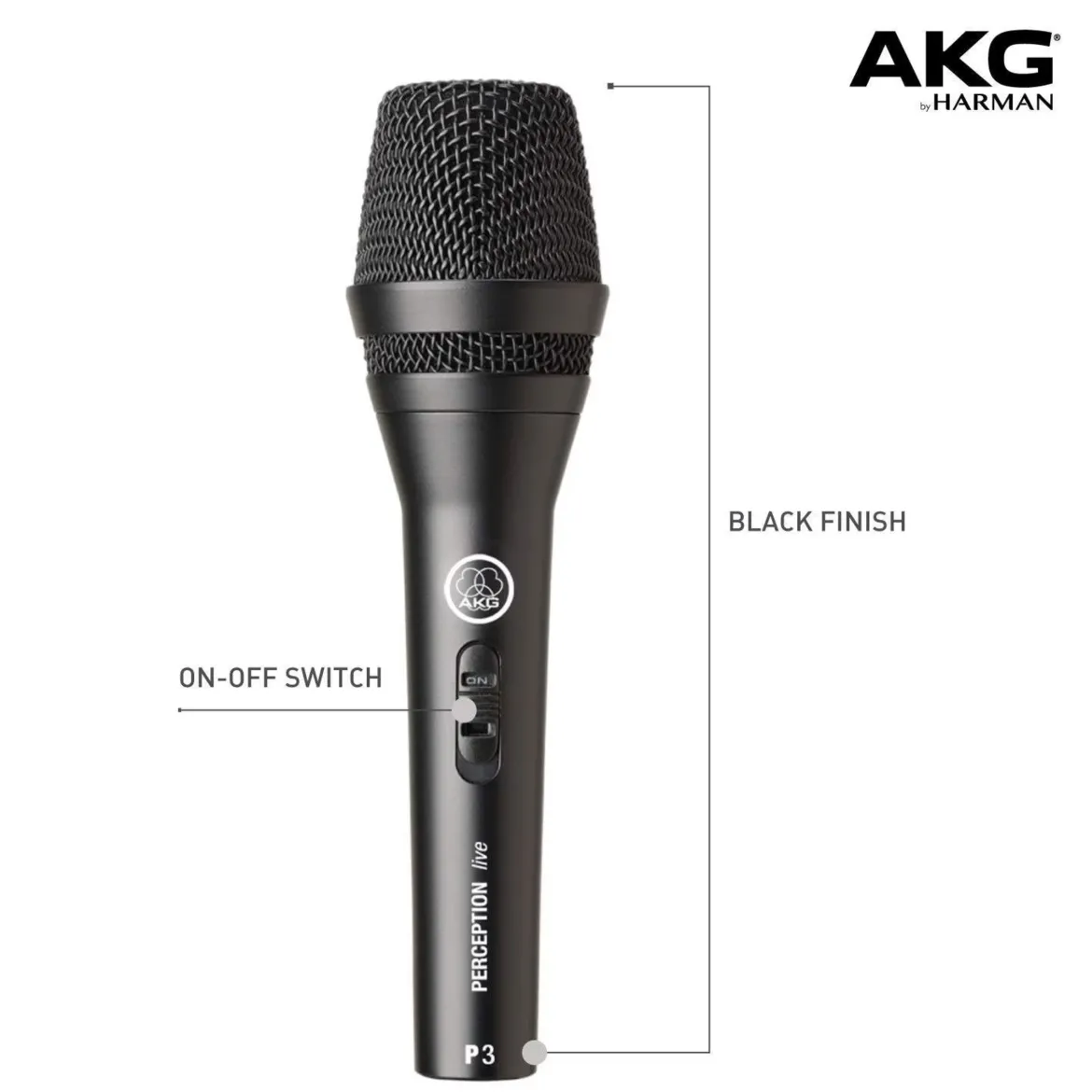 AKG Perception P3 S sangmikrofon med tænd/sluk-knap
