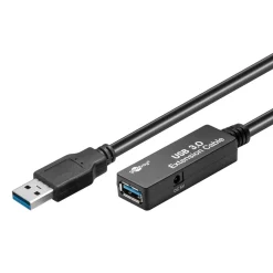 Aktiv USB 3.0 forlængerledning  - 5 m