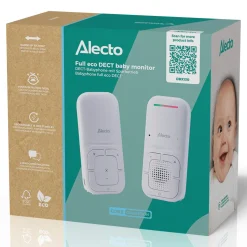 Alecto DBX130 Full Eco DECT-babyalarm - Hvid