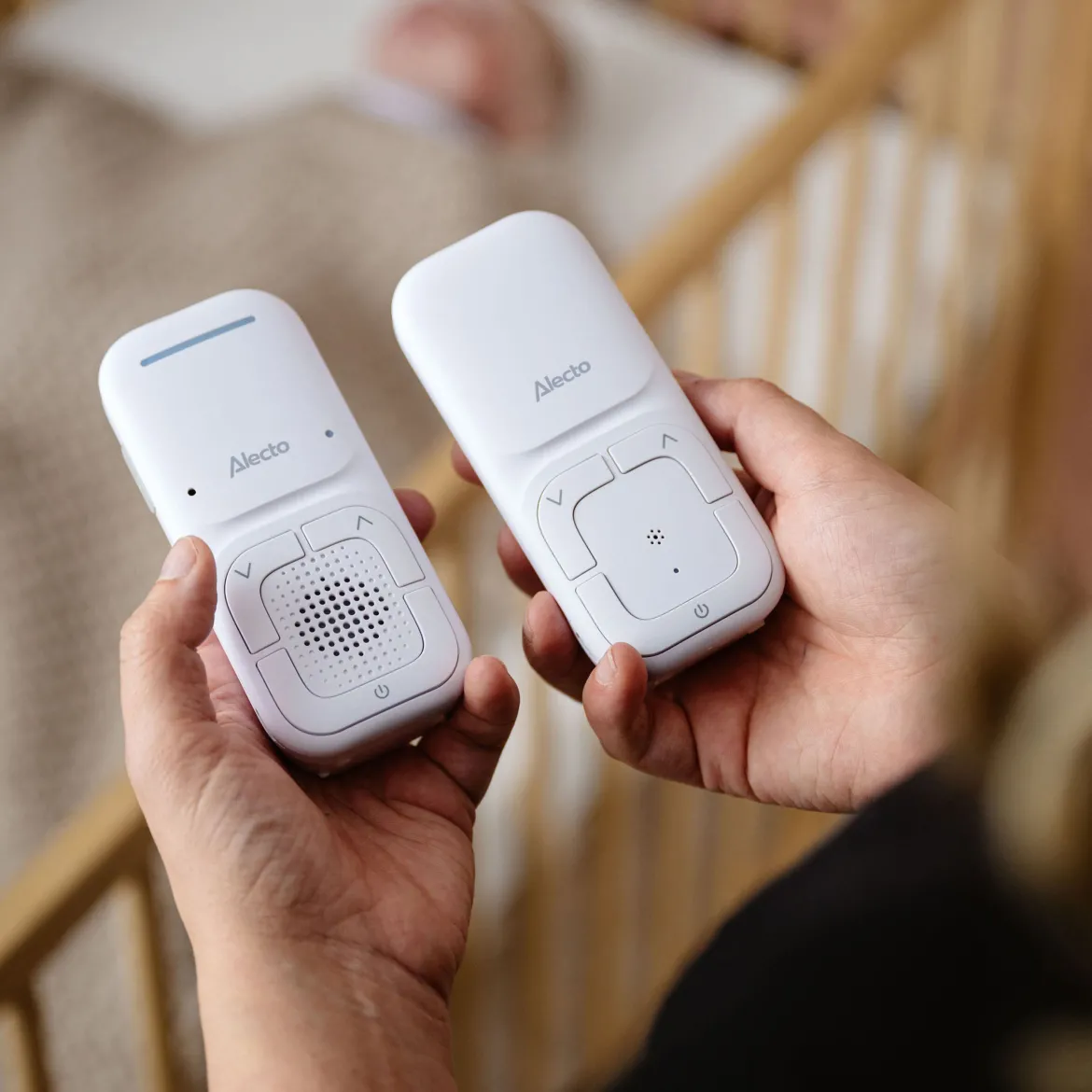 Alecto DBX130 Full Eco DECT-babyalarm - Hvid