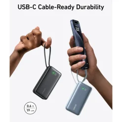 Anker Nano Powerbank - 30 W - 10000 mAh - Sort