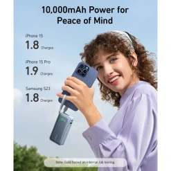 Anker Nano Powerbank - 30 W - 10000 mAh - Sort