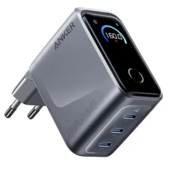 Anker Prime Charger 160W USB-C-oplader med 3 porte og display