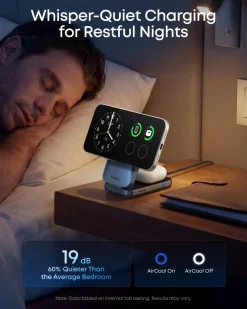 Anker Prime Foldable 3-i-1 MagGo-oplader, Sort