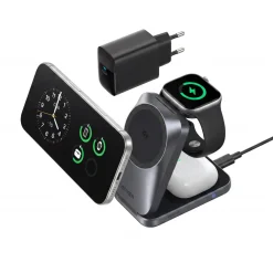 Anker Prime Foldable 3-i-1 MagGo-oplader, Sort