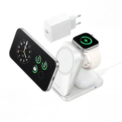 Anker Prime Foldable 3-i-1 MagGo-oplader, Sølv