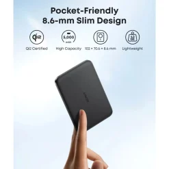 Anker Trådløs Qi2 Powerbank - 5000 mAh -