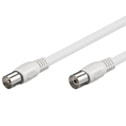 Antennekabel Hvid - 2 m