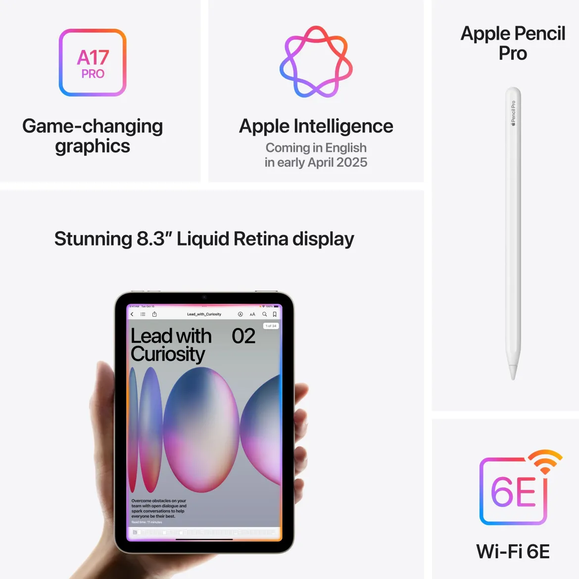 Apple iPad Mini Wifi 128 GB - Lilla
