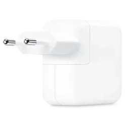Apple 35 W USB-C-strømadapter med to porte.
