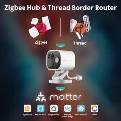 Aqara Camera Hub G5 Pro (PoE) - Overvågningskamera med indbygget smart home-hub - Hvid