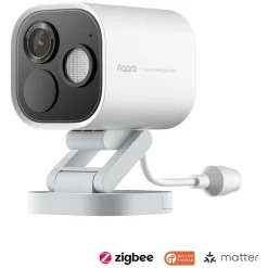 Aqara Camera Hub G5 Pro (PoE) - Overvågningskamera med indbygget smart home-hub - Hvid