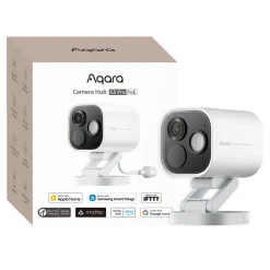 Aqara Camera Hub G5 Pro (PoE) - Overvågningskamera med indbygget smart home-hub - Hvid