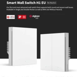 Aqara Smart vægkontakt H1 Dobbelt uden nulleder