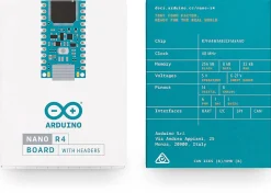 Arduino Nano R4 udviklingskort med stiftlister - Med stiftlister