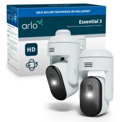 Arlo Essential 3 HD PTZ – Netforbundet overvågningskamera, 2-pak