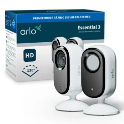 Arlo Essential 3 HD PTZ - Overvågningskamera indendørs - 2-pak