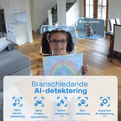 Arlo Essential 3 HD PTZ - Overvågningskamera indendørs - 2-pak