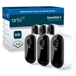 Arlo Essential 3 HD - Trådløs overvågningskamera - 3-pak