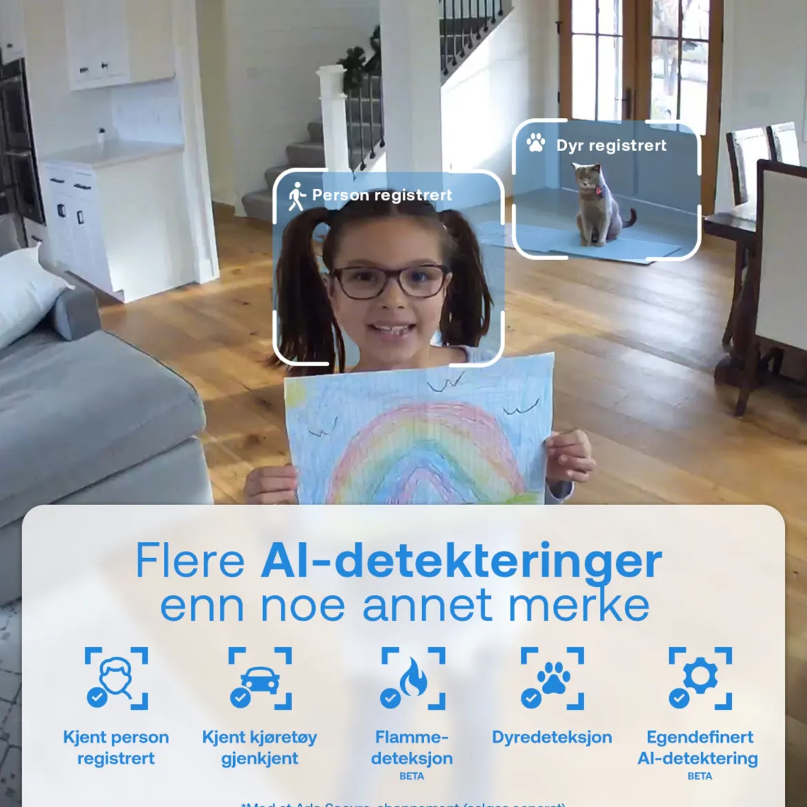 Arlo Essential 3 2K - Overvågningskamera indendørs - 2-pak
