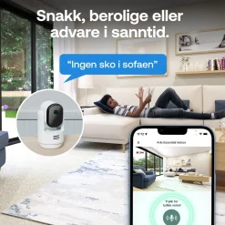Arlo Essential 3 2K PTZ - Overvågningskamera til indendørs brug - 2-pak