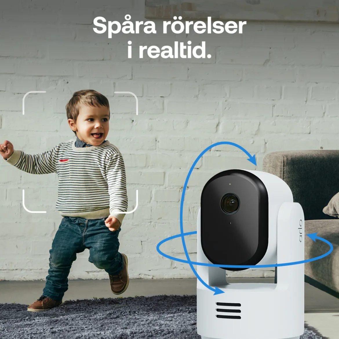 Arlo Essential 3 2K PTZ - Overvågningskamera til indendørs brug - 2-pak