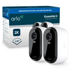 Arlo Essential 3 2K - Trådløs overvågningskamera - 2-pak