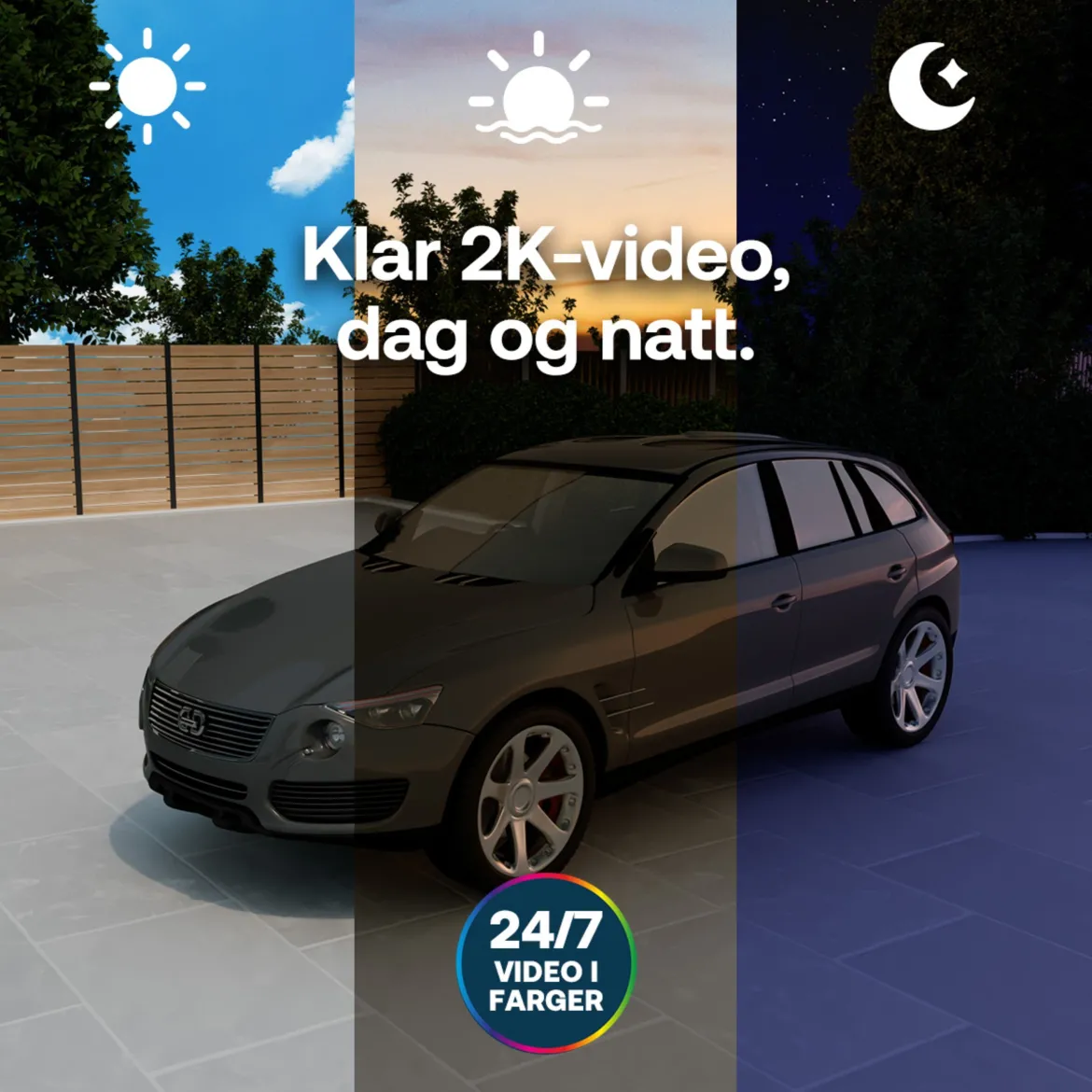 Arlo Essential 3 XL 2K - Trådløs overvågningskamera - 3-pak