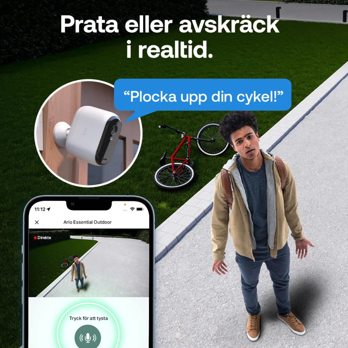 Arlo Essential 3 XL 2K - Trådløs overvågningskamera - 3-pak