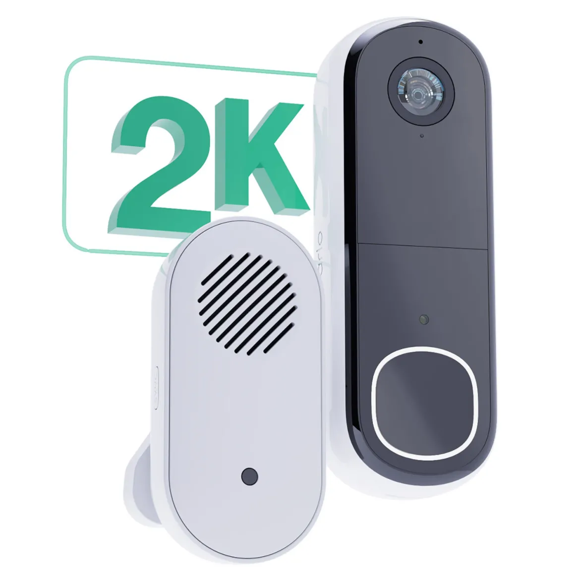 Arlo Essentiel 2K trådløs videodørklokke med Chime 2