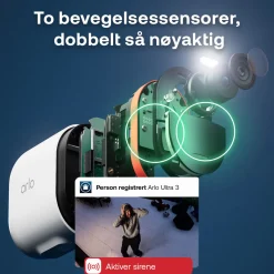 Arlo Ultra 3 4K - Trådløs overvågningskamera - 2-pak