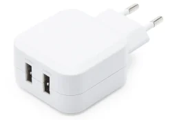 4,8 A USB-oplader med to porte.