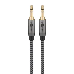 AUX-lydkabel 3,5 mm - 1 m