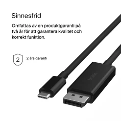Belkin USB-C-kabel til Displayport 8K/60 Hz 2 m