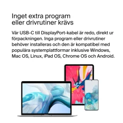 Belkin USB-C-kabel til Displayport 8K/60 Hz 2 m